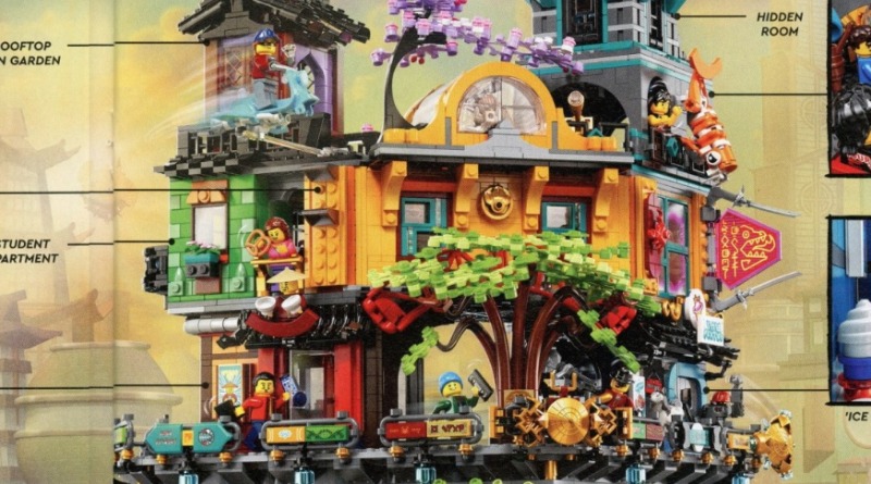 Closer look at LEGO 71741 NINJAGO City Gardens