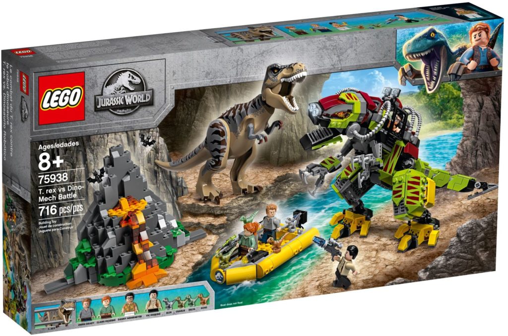 LEGO Jurassic World 75938 T. rex vs. Dino-robot kampboks 1