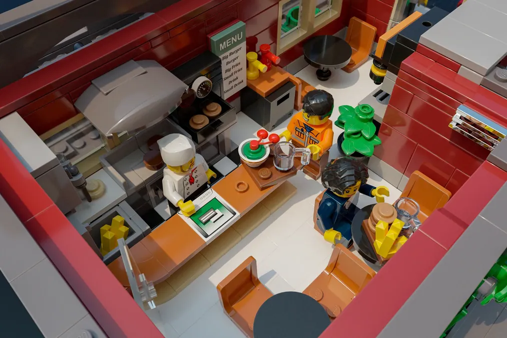 LEGO Ideas brick burger 1