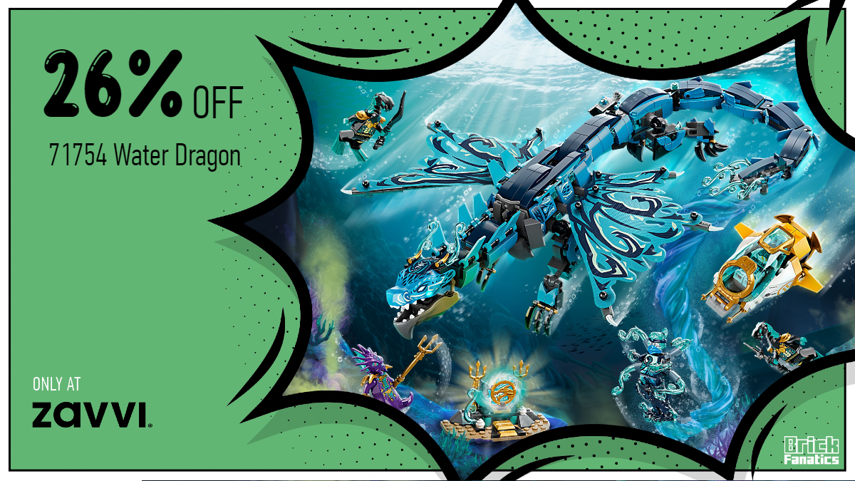 Massive 26% discount on LEGO NINJAGO 71754 Water Dragon 