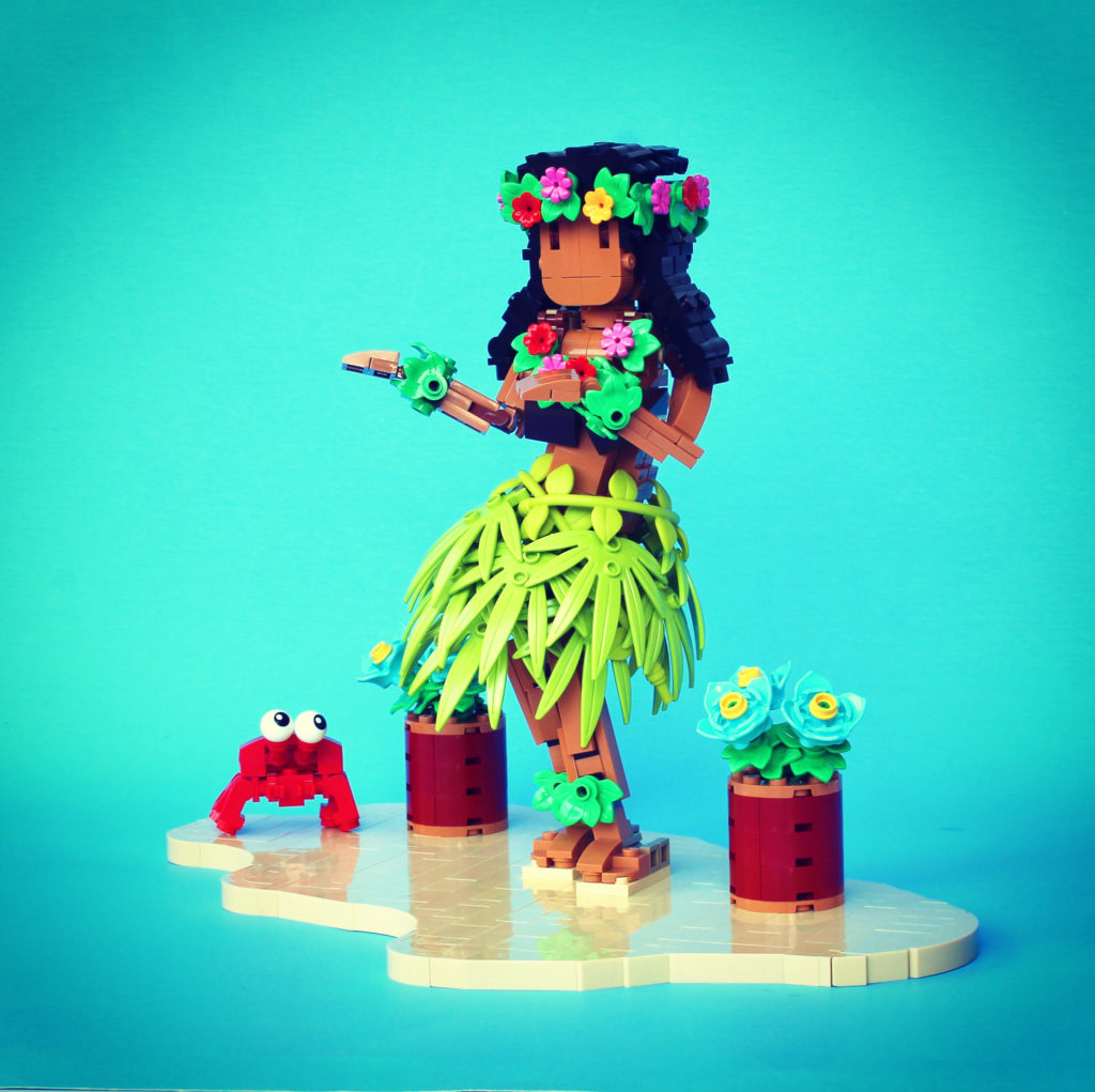 Brick Pic of the Day: Hula girl
