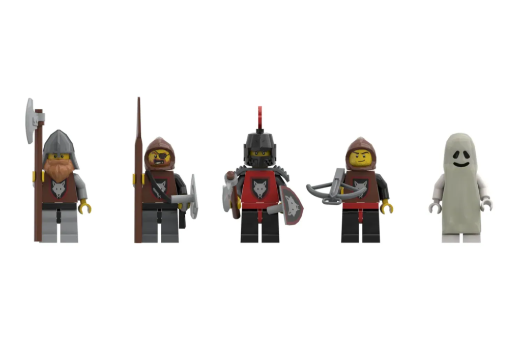 LEGO Ideas Minifiguras del castillo de la manada de lobos 1024x679