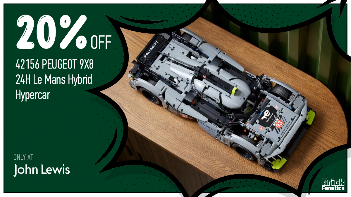 Grab a huge 20% off 42156 PEUGEOT 9X8 24H Le Mans Hybrid Hypercar