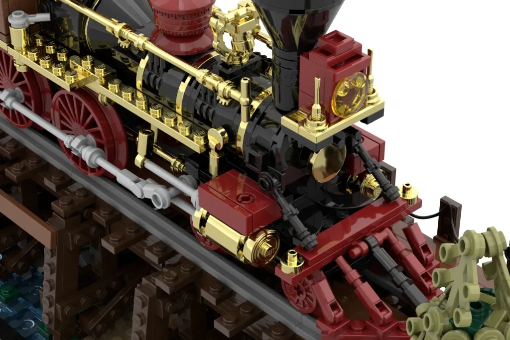 LEGO Ideas Eisenbahnbrücken und Lokomotiven des 1800. Jahrhunderts 8 1024x683