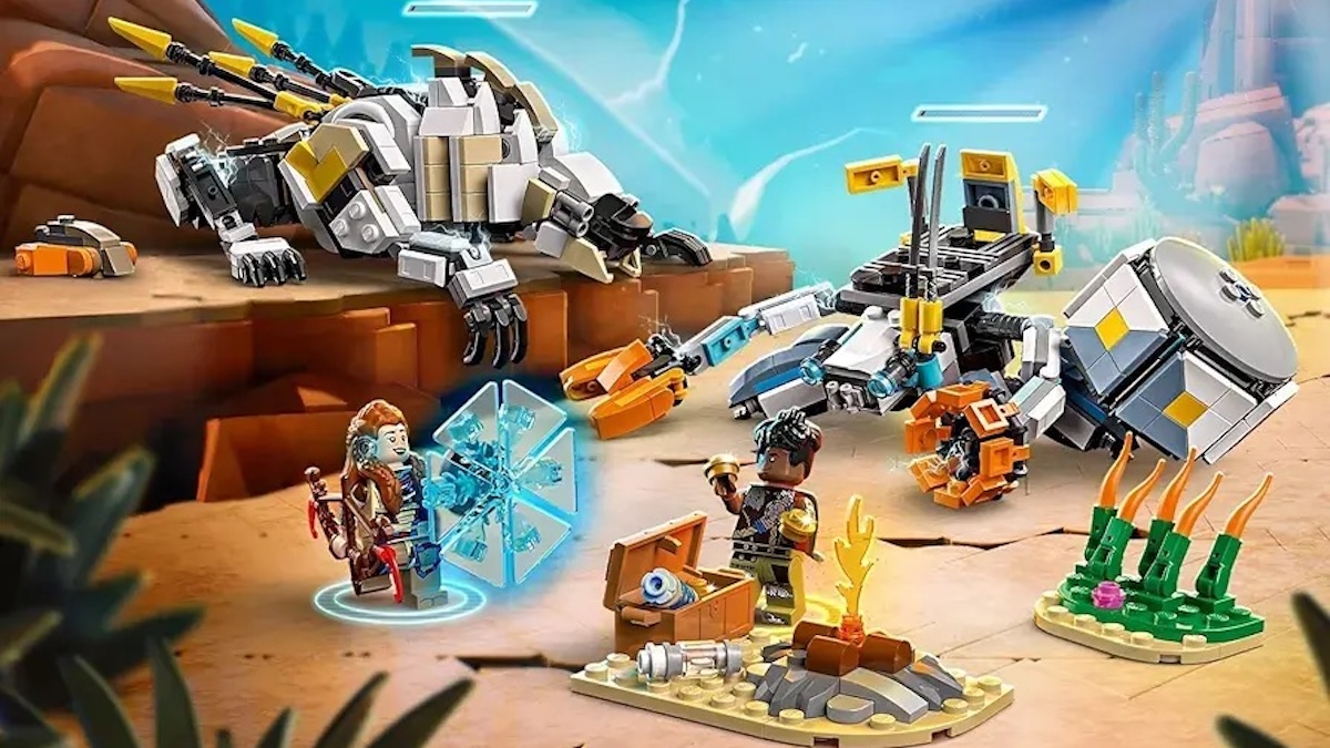 Erste Bilder des LEGO Horizon Shell-Walker und Sawtooth 2025 Sets gesichtet