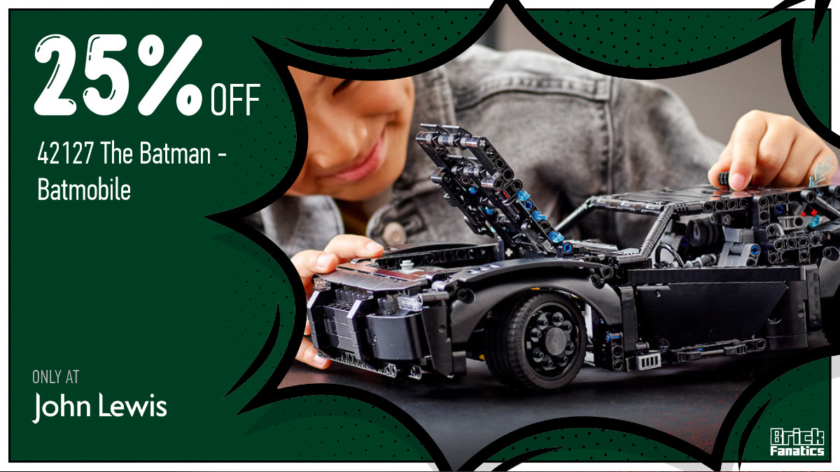 Take to the streets of Gotham with 25% off 42127 The Batman – Batmobile at John Lewis 