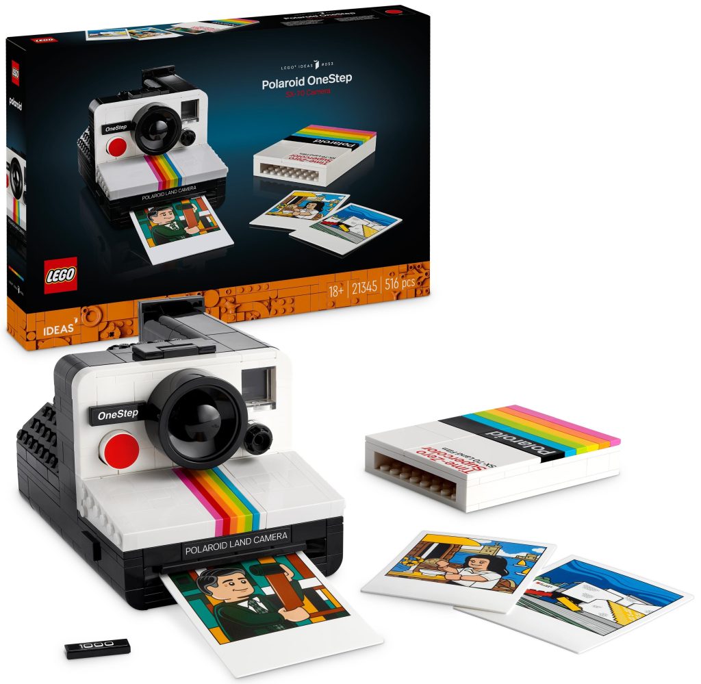 LEGO 21345 Ideas Polaroid OneStep SX 70 Camera pudelko zawartosc 1024x999