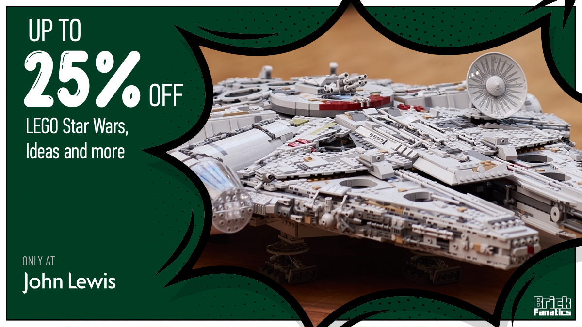 Save up to 25% on LEGO Icons, Star Wars, Ideas and more at John Lewis
