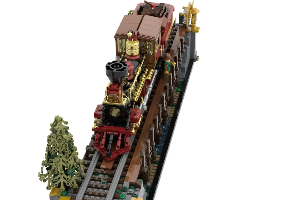 LEGO Ideas Eisenbahnbrücken und Lokomotiven des 1800. Jahrhunderts 2 1024x683