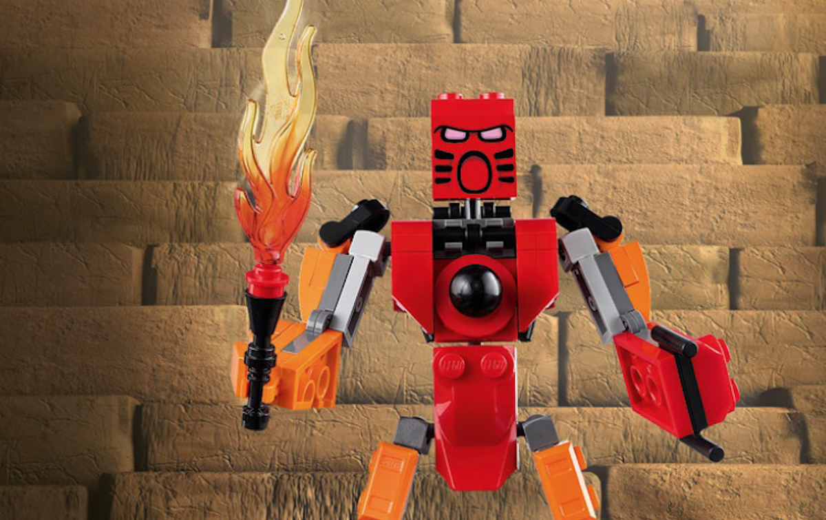 LEGO 40581 BIONICLE Tahu & Takua GWP detailed in official building instructions
