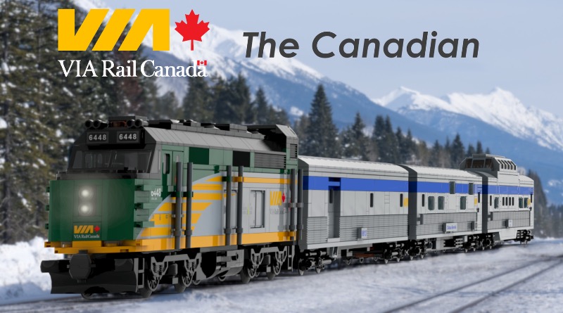 Recreation of Canada's longest train route reaches 10,000 votes on LEGO Ideas