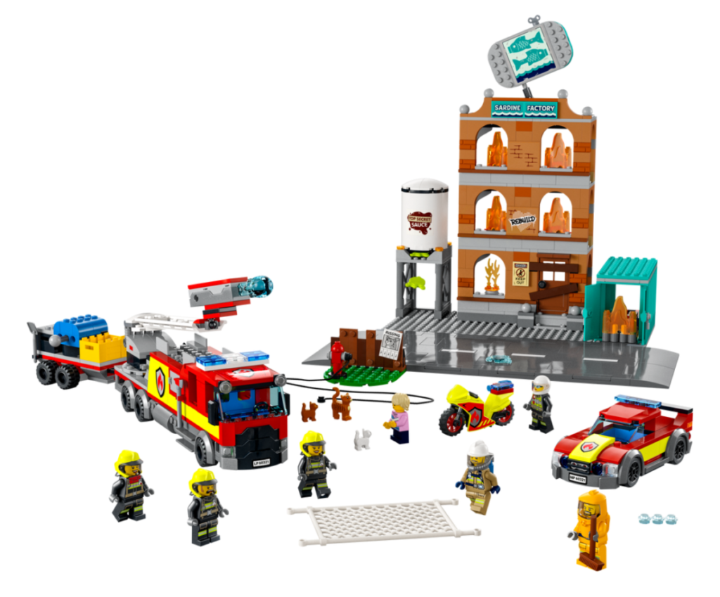 LEGO City 60321 Contenido del cuerpo de bomberos 1024x849