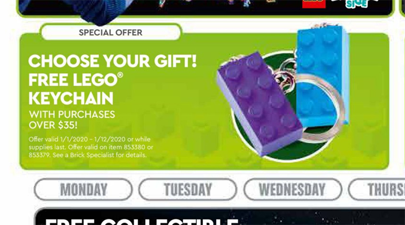 Free LEGO keychain promotion will kick off 2020