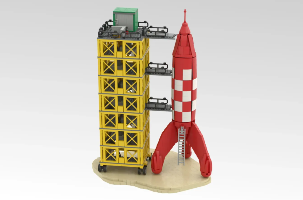 LEGO Ideas Tintin razzo spaziale 1 1024x678