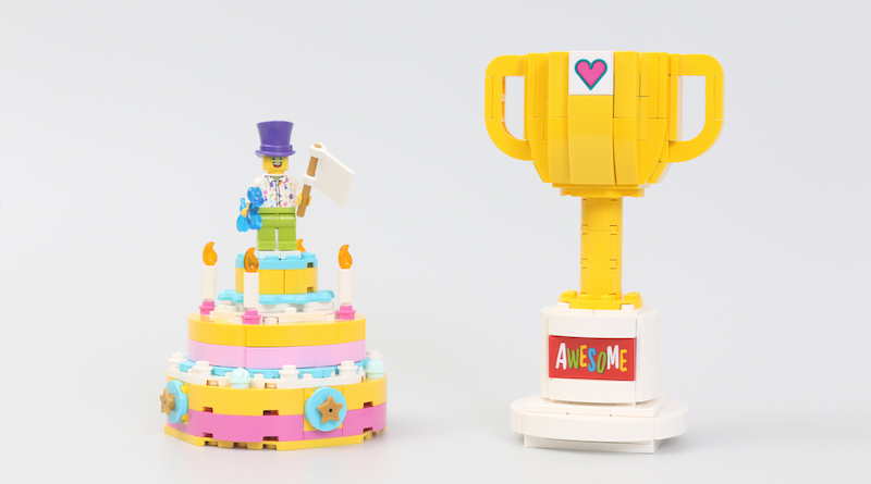 LEGO 40382 Birthday Set and 40385 Trophy review
