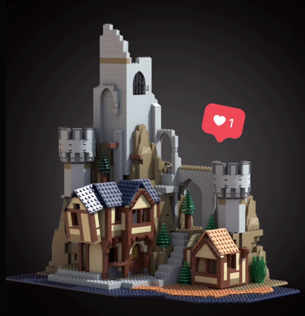LEGO Ideas Dragons Keep Journeys end Bolt Builds design process 3