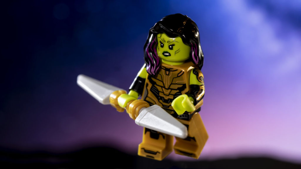 LEGO 71031 Marvel Studios Gamora med actionbillede 2 af Blade of Thanos 1024x576