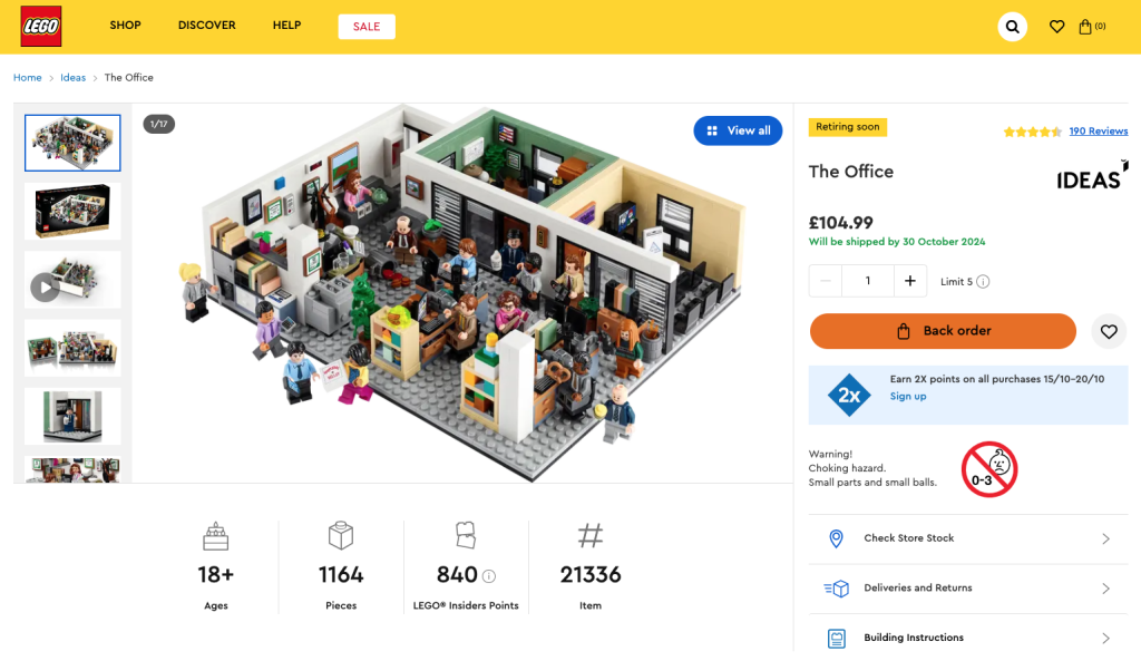 LEGO Ideas 21336 The Office will be shipped by 1024x593