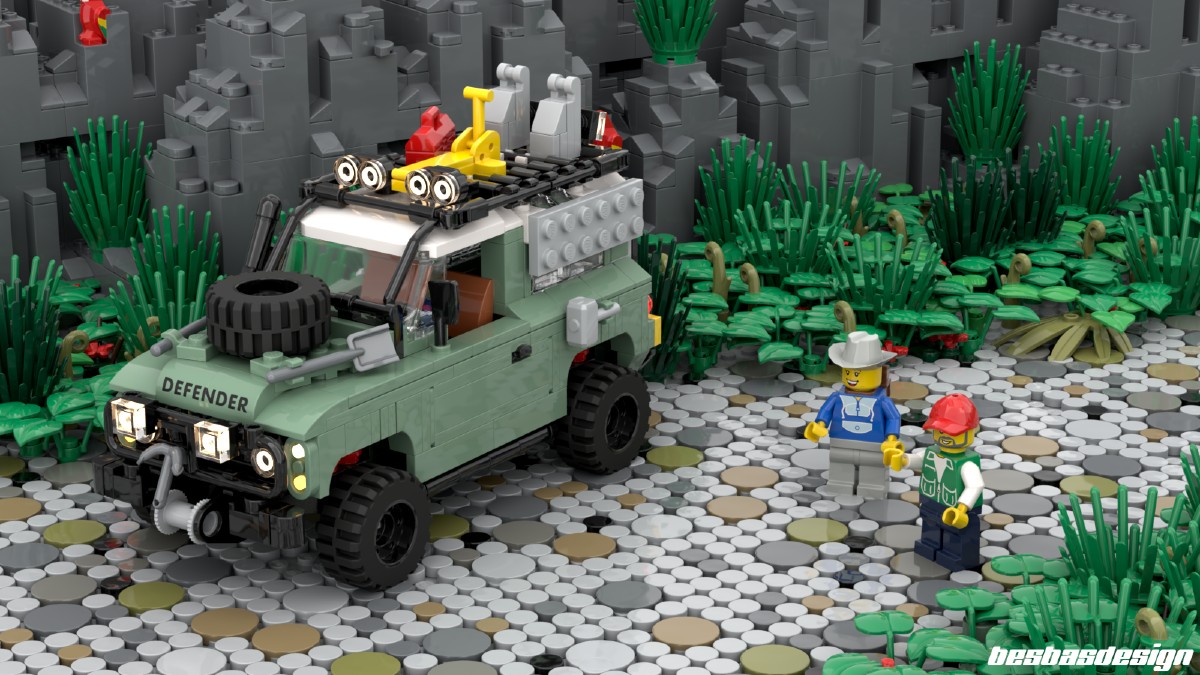 LEGO 10317 Land Rover Classic Defender 90, but downsized