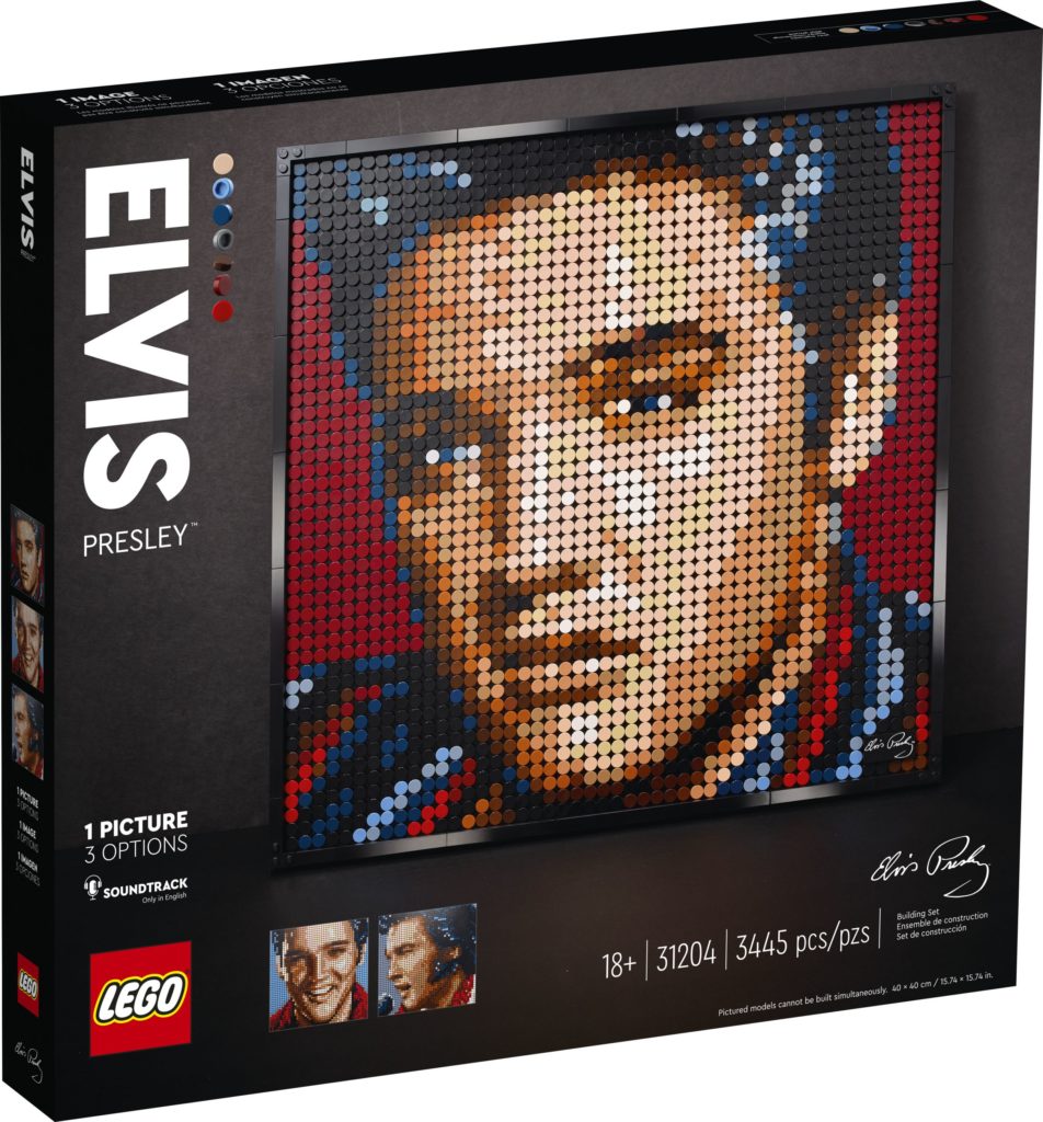 LEGO art 31203 Elvis Presley box