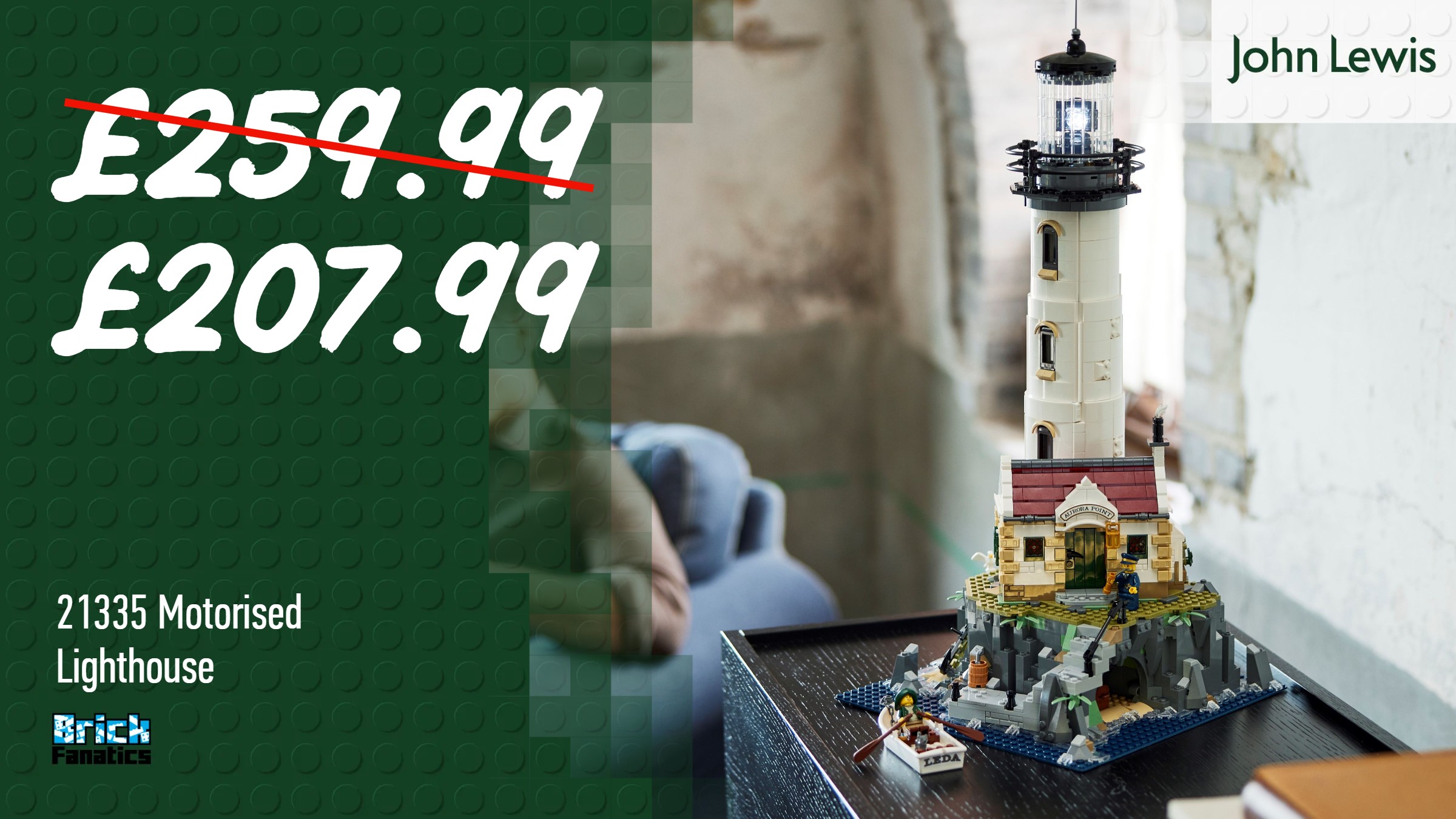 Huge discount on LEGO Ideas 21335 Motorised Lighthouse right now