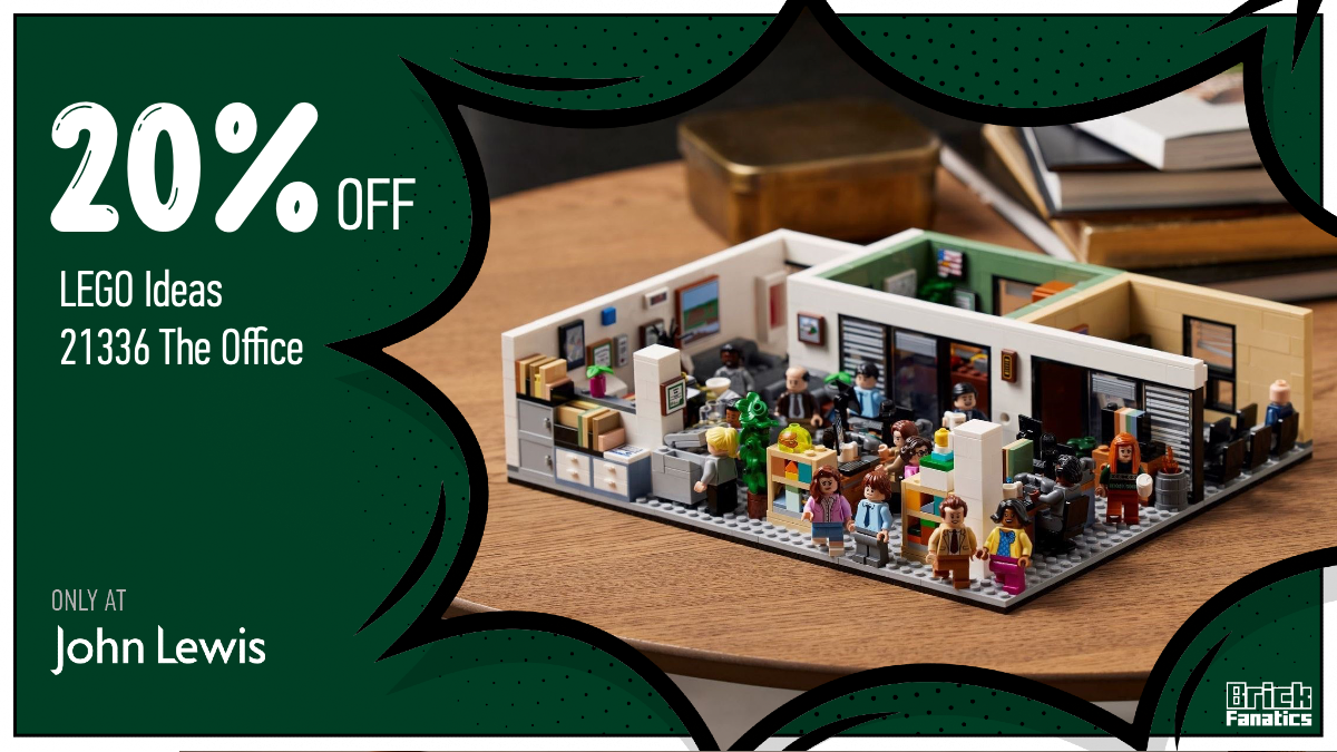 Head over to Dunder Mifflin with 20% off LEGO Ideas 21336 The Office