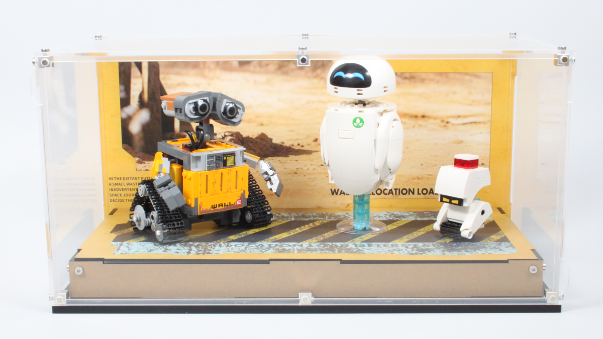 LEGO Disney Análisis de la vitrina de exhibición de WALL-E Brick Zone Hub