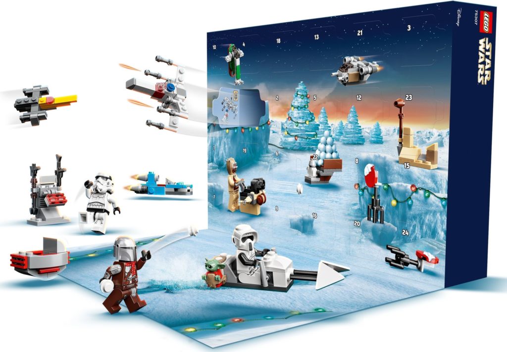 75307 Star Wars Caja del calendario de Adviento abierta
