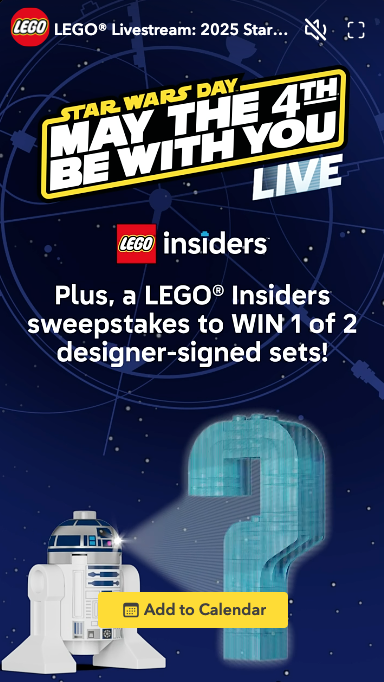 LEGO Star Wars Livestream-Event am 4. Mai 1