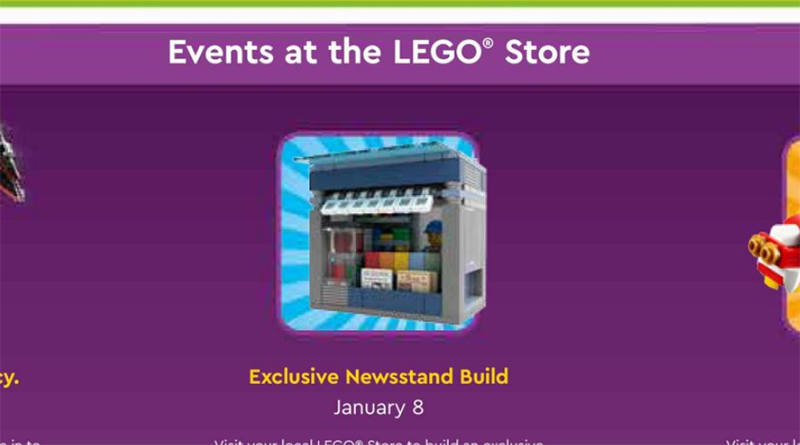 LEGO Creator Expert 10270 Bookshop make-and-take adult exclusive newstand revealed