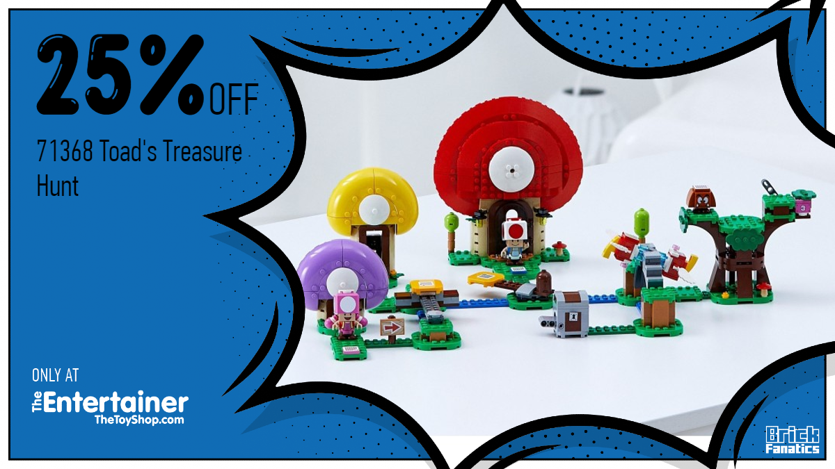 Level up with 25% off LEGO Super Mario 71368 Toad's Treasure Hunt 