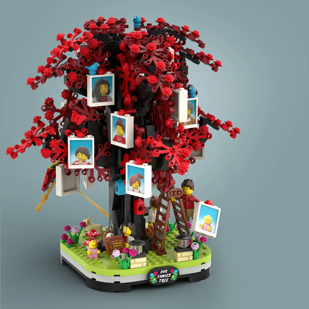lego ideas your family tree bulldoozer