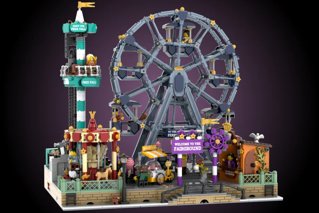 LEGO Ideas Funktionierender modularer Jahrmarkt 6 1024x683