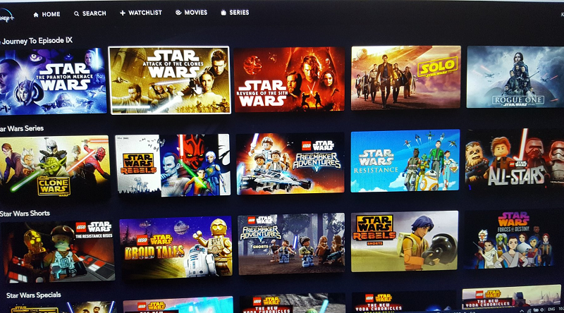 Múltiples LEGO Star Wars episodios animados en Disney+