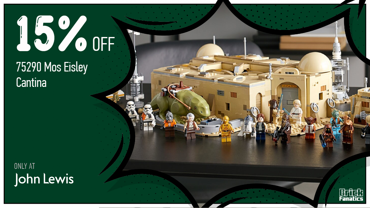 Re-imagine scenes from the Tatooine tavern with £51 off 75290 Mos Eisley Cantina 
