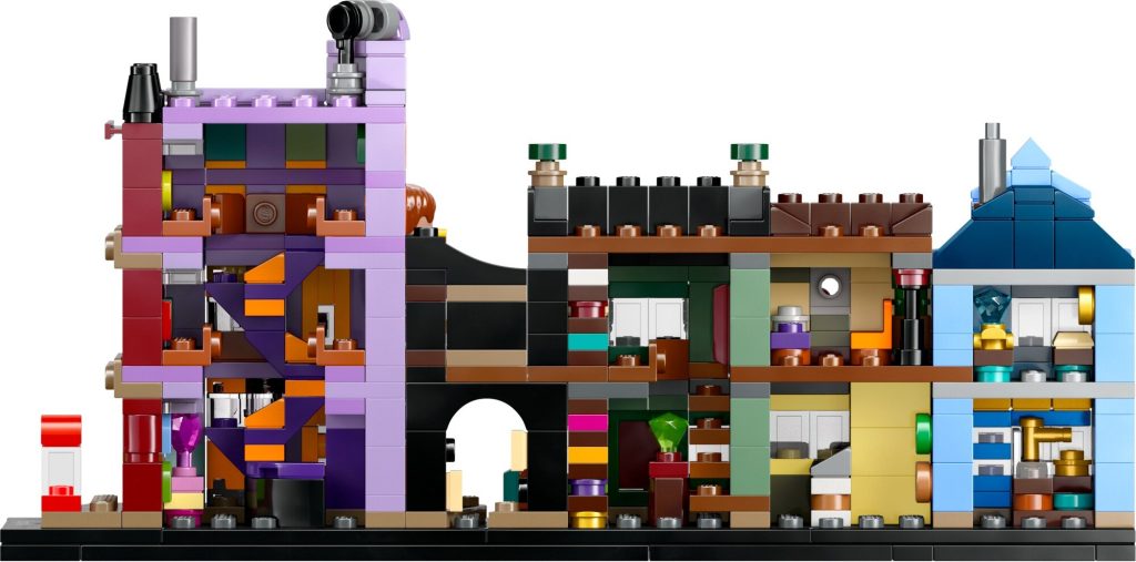 LEGO 76444 Harry Potter Magiczne sklepy na Ulicy Pokatnej kadr4 1024x507