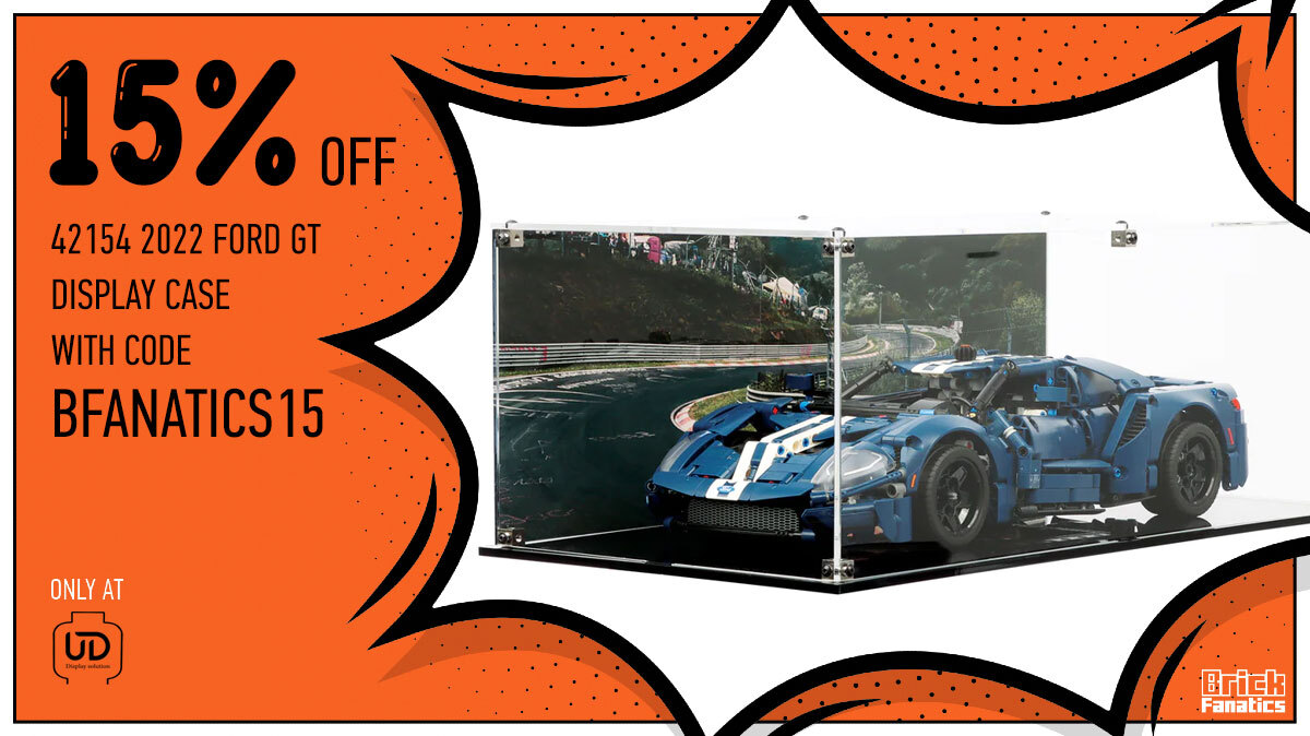 15% off display case for 42154 2022 Ford GT at Unique Display