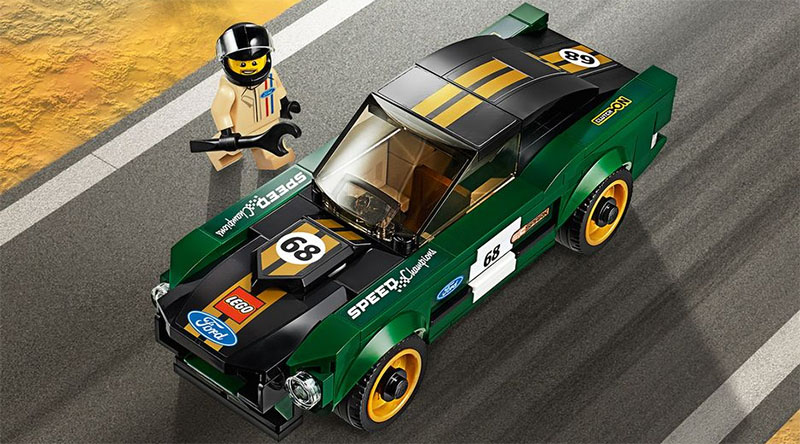 Free LEGO Speed Champions 75884 1968 Ford Mustang Fastback with qualifying orders