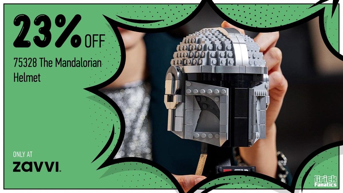 Free shipping and 23% off 75328 The Mandalorian Helmet only at Zavvi