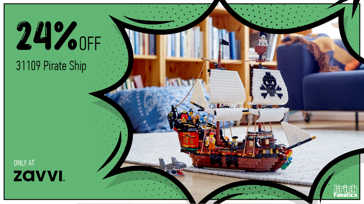 Ahoy! Set sail for Zavvi and get 24% off LEGO Creator 3-in-1 31109 Pirate Ship 