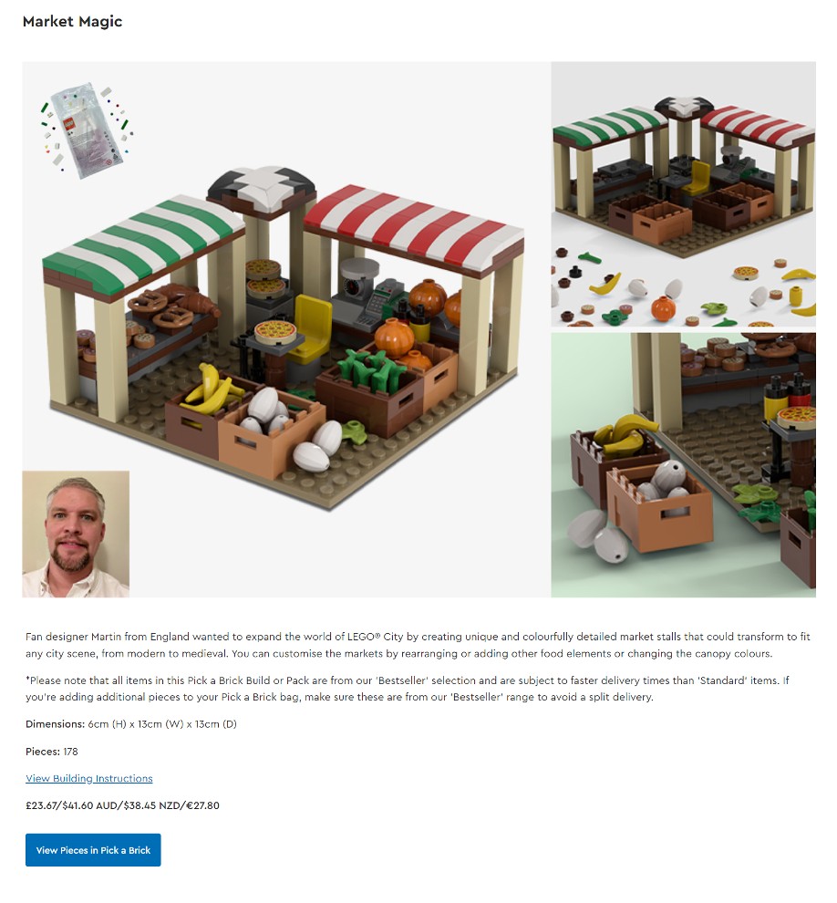 LEGO Ideas test lab market magic