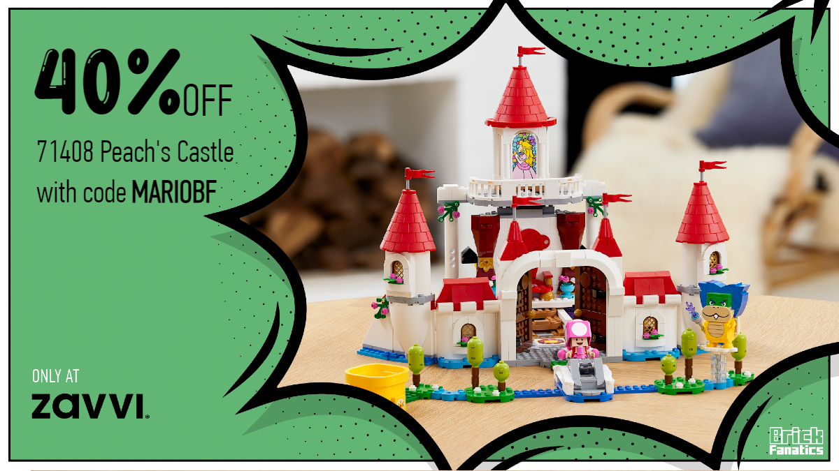 Relive the fun of The Super Mario Bros. Movie with 40% off 71408 Peach's Castle 