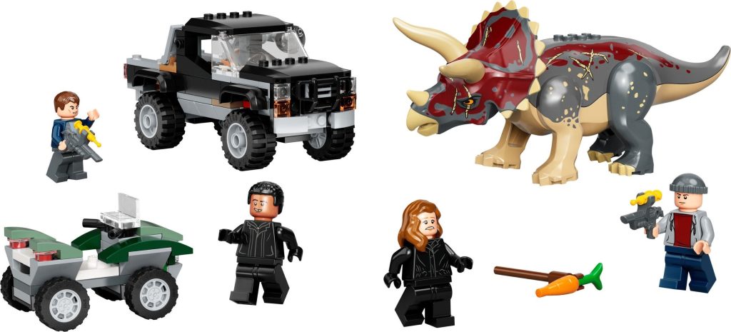 LEGO Jurassic World 76950 Triceratops Pick-up Truck Ambush 1024x465