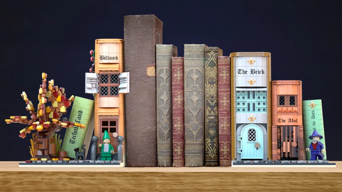 Brick-built bookends rack up 10,000 votes on LEGO Ideas