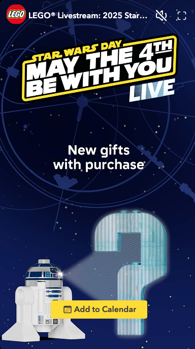 LEGO Star Wars Livestream-Event am 4. Mai 2