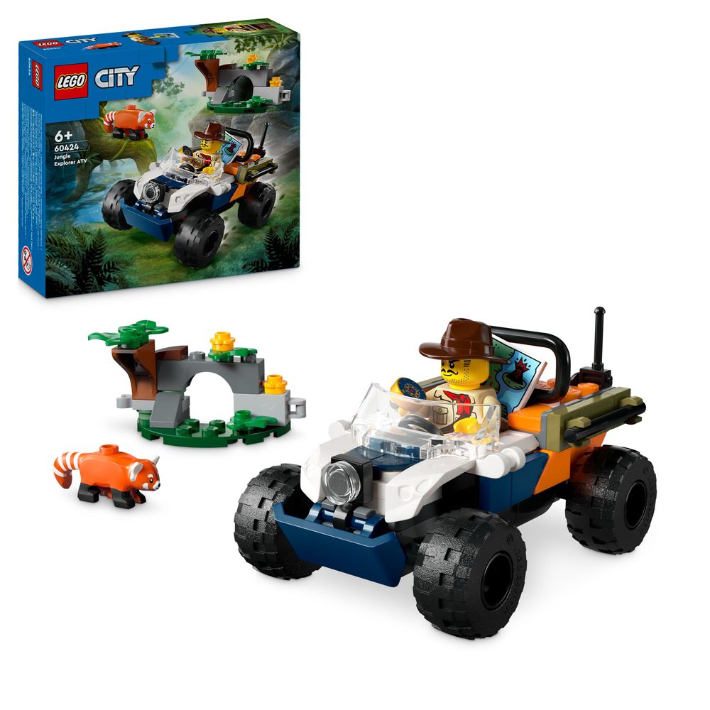 LEGO City 60424 60424 Jungle Explorer ATV Red Panda Misión 4