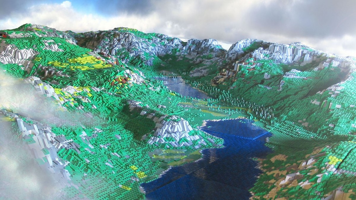 LEGO artist recreates Lake District with £4,000 of bricks