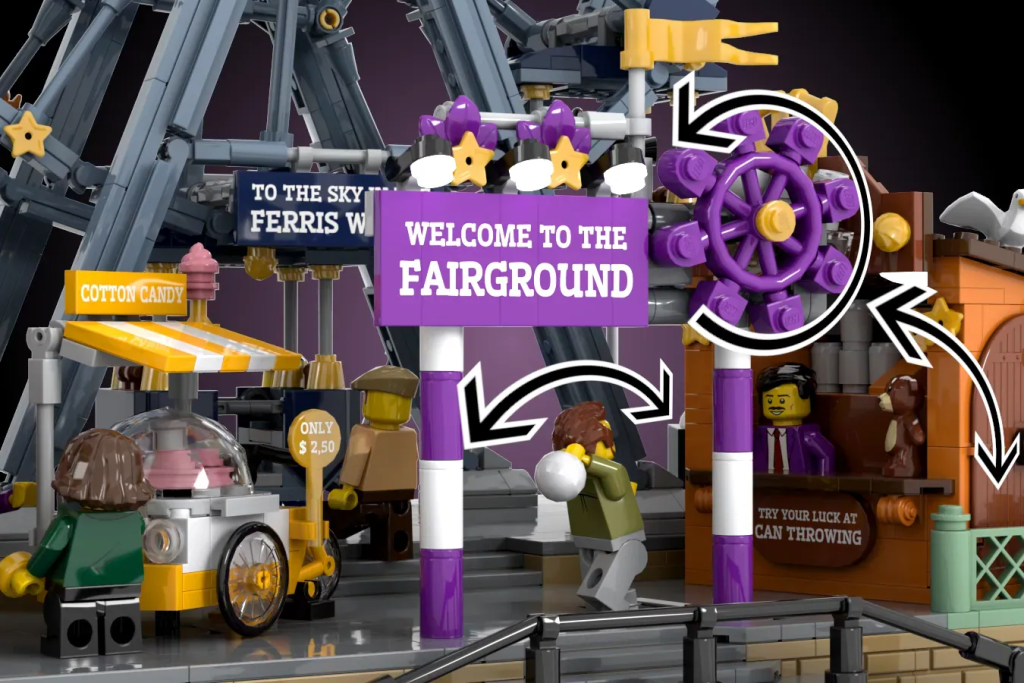 LEGO Ideas Funktionierender modularer Jahrmarkt 1 1024x683