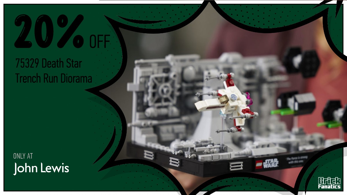 Costruisci la tua collezione di LEGO Star Wars diorami con il 20% di sconto 75329 Diorama della corsa nella trincea della Morte Nera