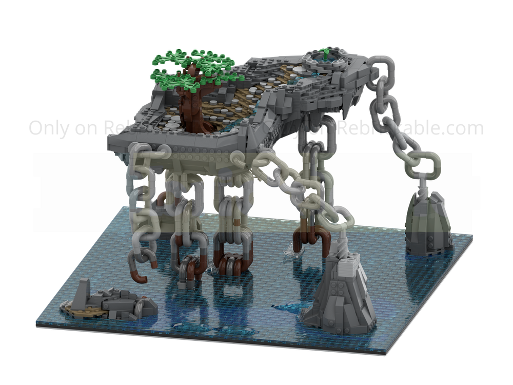Isla anclada ZTbricks reconstruible